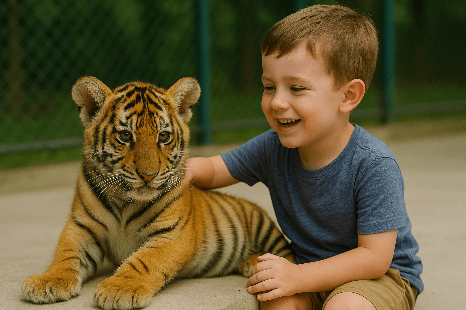 Tiger Park Pattaya where visitors can get close to tigers